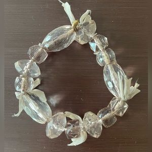 JCrew clear crystal bracelet